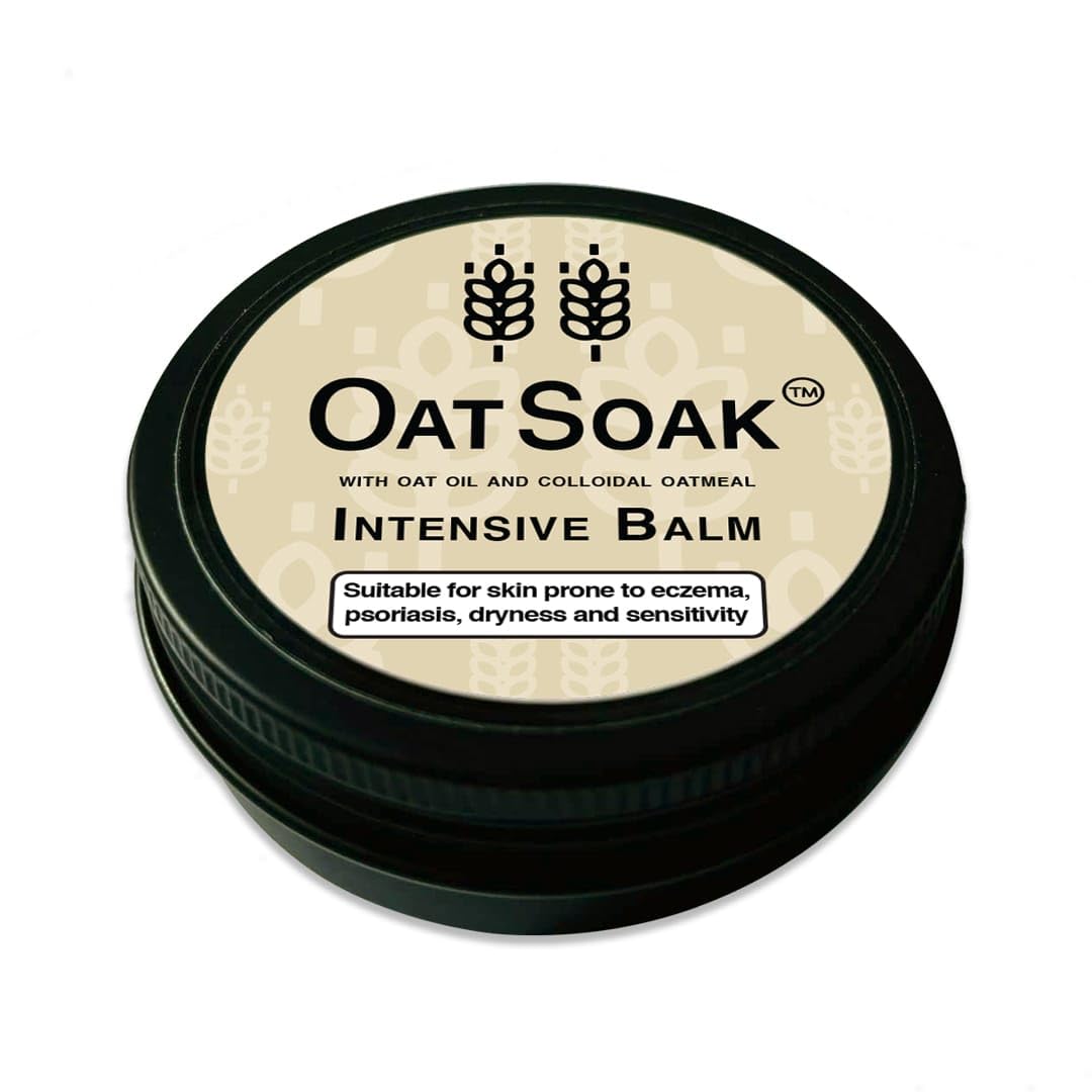 OatSoak Natural Intensive Balm. Suitable For Skin Prone to Eczema, Psoriasis, Dryness and Sensitivity. With Oat Oil, Colloidal Oatmeal and Calendula Extract. 100% Natural.