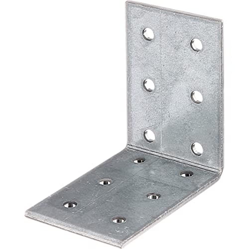 Perforated Plate Angle 60 x 60 x 40 mm / 50 STK. Oberflaeche: sendzimirverzinkt