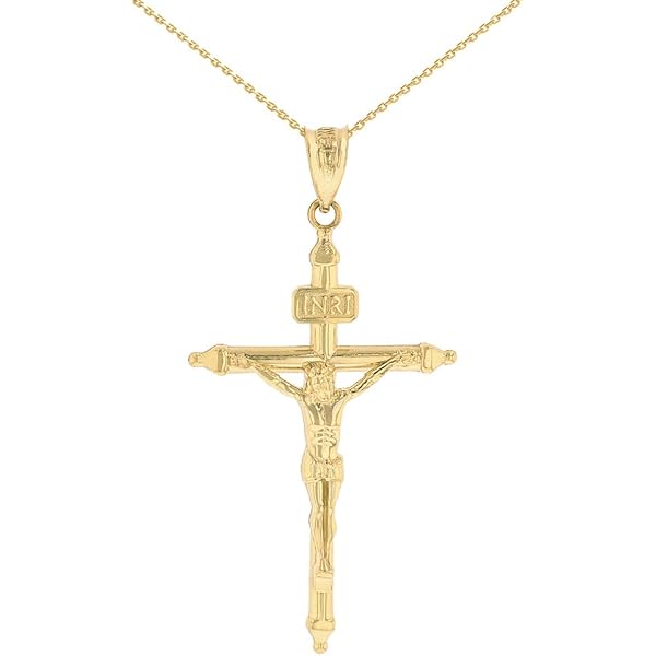 Sterling Silver Crucifix Necklace 925 Sterling Silver Jesus Christ ...