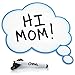 Signs Authority Dry Erase Board - Decorative Prop with Magnetic Back for Fridge - Realistic Speech Bubble Design - Reusable, Durable, Portable, Double Sided