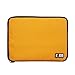 BUBM Universal Cable Organizer Electronics Accessories Case Various USB, Phone, Charge, Cable Organizer Travel Organizer-Large (Yellow)