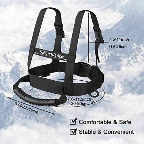 Kids Ski Shoulder Harness, Ski Leash Ski Training Harness, Skating