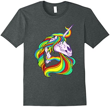 Mens Unicorn halloween costume:Zombie Unicorn T-shirt 2XL Dark Heather