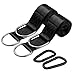 CANWAY Set of 2 Tree Swing Straps Hanging Kit Holds Max 2200 LB with Two Heavy Duty Carabiners (Stainless Steel) - Camping Hammock Accessories(10ft)
