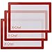 X-Chef Silicone Baking Mats Sets of 3, Silicone Sheets for Cookie Baking Cooking Mat Liner Reusable Non-Stick FDA Approved for Oven Cookie Bread Cutting Board (16.5 X 11.6 inch)