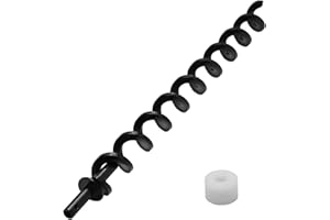 COMVIEE 18 1/4" Auger Shaft Screw Replacement Parts for Pit Boss 700 Series Pellet Grills, Auger Flighting Shaft Kit with Auger Motor Bushing, Replacement Parts Number: 74079, 31893