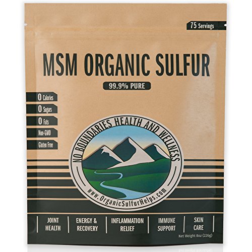 MSM Organic Sulfur Crystals by No Boundaries Health and Wellness All