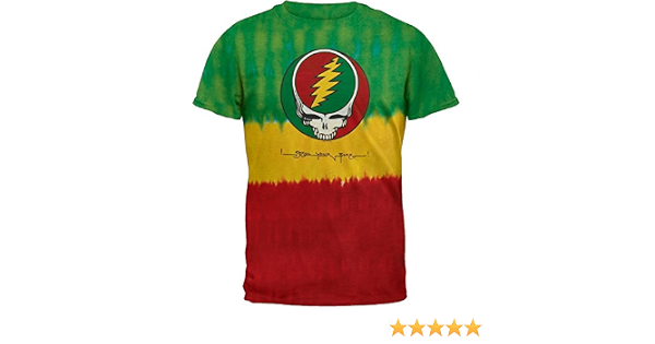 Grateful Dead - Rasta Stealie Tie Dye T 