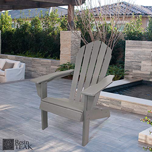 RESINTEAK Adirondack Chair, Resin HDPE Recyclable Plastic, All Weather