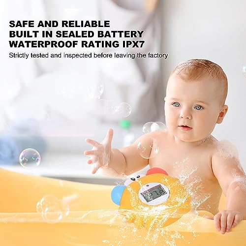 Baby Bath Thermometer, Cartoon Crab Shaped Thermometer, Safety 10°C‑50°C Floating Bathing Toy