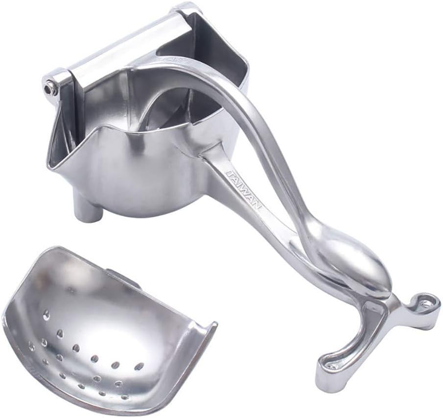 TANGON Premium Large Heavy Duty Lemon Lime Squeezer, with Premium Quality Heavy Duty Solid Metal Squeezer Bowl Manual Hand Juicer Press for Lemons, Limes Citrus Fruit, Juicing Kitchen Tool (A)