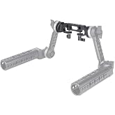 NICEYRIG Rosette Mount Extension Arm Connector with 15mm Dual Rod Clamp-254 | for ARRI Standard (M6 31.8mm) Rosette Handle Set