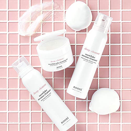 NOONI DeepCleanse Snowflake Jelly Cleansing Oil, Korean Skin Care, Makeup Remover, Cleansing