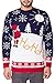 NOROZE Unisex Mens Ugly Naughty Knitted Christmas Jumper + Free HAT
