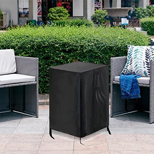 POMER Fire Column Cover, 21inch Square Firepit Cover for Patio Fire