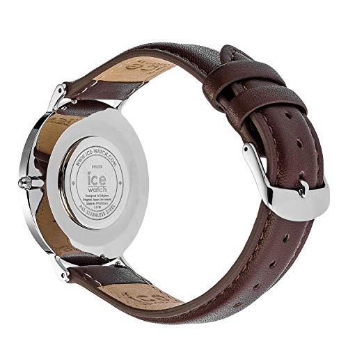 Ice-Watch - CITY classic Brown silver - Reloj marrone para Hombre con Correa de cuero - 016228 (Medium) - Imagen 5