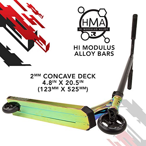 Lithium Complete Pro Scooter - Stunt Scooters - Perfect for Any Level Freestyle Riders - Pro Scooters for Kids - Quality Scooter Deck, Pro Scooter Wheels - Great Colors - (Rocket Fuel)