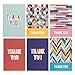 Blank Thank You Cards with White Envelopes, 6 Designs (4 x 6 In, 48 Pack)