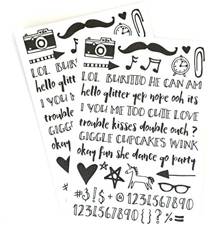 Express Yourself Temporary Tattoo Set - Non-toxic, Hypoallergenic, Safe for All Ages By Poppy Drops