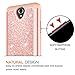 ZTE Prestige 2 Case,ZTE N9136 Case with HD Screen Protector for Girls Women,LeYi Luxury Glitter Cute Design [PC Silicone Leather] Dual Layer Protective Phone Case for ZTE Prestige 2 N9136 - Rose Gold