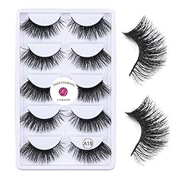LASGOOS Corner Thick Mink Eyelashes Luxurious