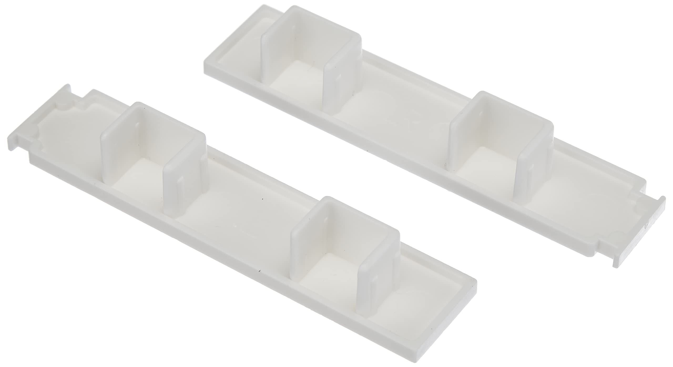 Gardinia End Piece For 2-Track Rails GE2 Models, 2-Pack, Plastic, White โ image 1