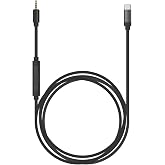 Koss Utility Cord USB-C Cable, Black, in-Line Microphone and Remote | Build-in 24-bit/96kHz DAC, Works with Utility Series System