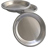 Pie Plate Aluminum Metal 9 Inch pan - Set of 10