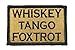 Whiskey Tango Foxtrot Tactical Funny Hook and Loop Fully Embroidered Morale Tags Patch (Coyote and Black)