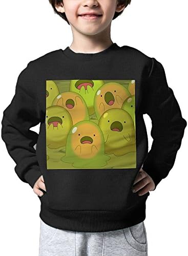 GUIOP VUIPQC Surprised Slime People Boys Sweatershirt Chic Boys Crew Neck Sweaters