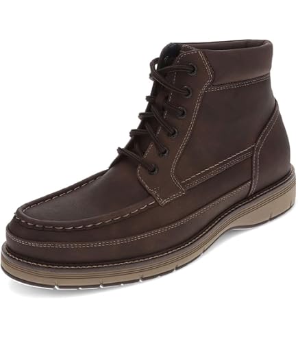 Dockers Moc Toe Boots Mens Size 10.5 Brown Leather Chukka Mid Top Shoes Dockers Men main image 4