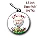 Golf zipper pull/ bag tags two 1.5 inch charms personalized with name and city/state