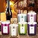 Scented Candles 100% Natural Eco-Friendly Soy Wax,Flower Fragrance & Essential Oils & Stress Relief,Set Gift of 6