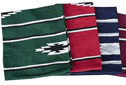 AMKA Western Navajo Satteldecke ca. 76x152 cm Westerndecke, Farbe: grün