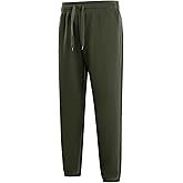 TanBridge Men's Fleece Sweatpants Elastic Bottom Joggers for Men Gym Workout Pants