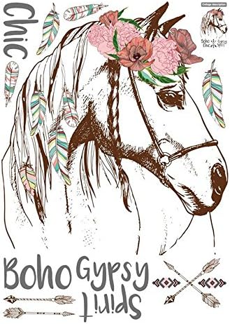 Horse Head Wall Stickers,Hshi Creative Removable Wall Decals Art Wall Murals Home Decor Wall Decoration Waterproof