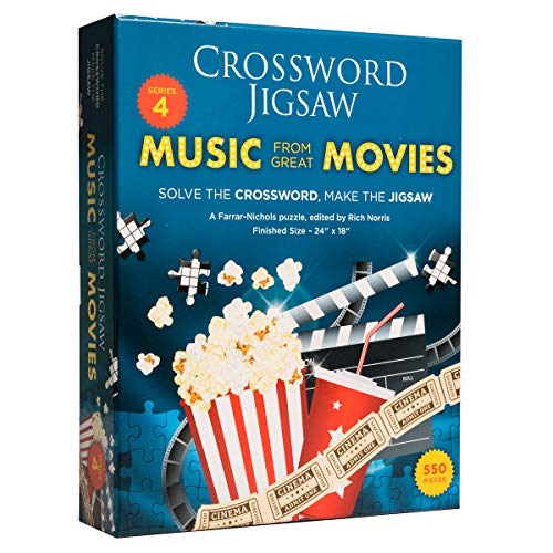 Movie Song Trivia Crossword Jigsaw Puzzle 2 In 1 Fun Puzzle For Movie 