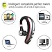 Bluetooth Headset, Aumo Wireless Business Earpieces / Headphones with Microphone Lightweight and Noise Reduction Earbuds/Earphones with Mic Crystal Clear Sound for Business/Truckers/Gym/Running