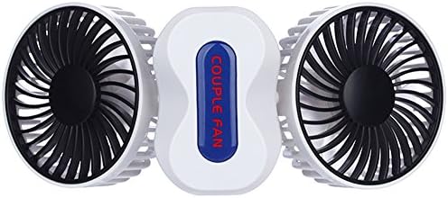 Quiet Small Fan Portable Personal Fan Battery Operated Couples Mini USB Rechargeable Table Fan Electric Handheld Fan Cooling for Home Travel Bedroom Office Hiking Desk Kids Outdoor Camping LED Lights