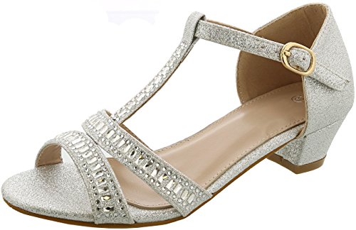 block heel sandals with allover gem embellishment