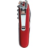 SwissQlip Deep Carry Pocket Clip Compatible with 91mm Victorinox Swiss Army Knife Models (Chrome)
