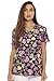 Dreamcrest 217V-9-L Women's Scrub Tops Holiday Scrubs Nursing Scrubs