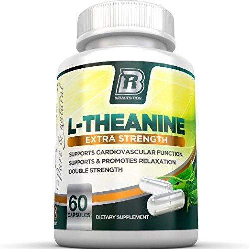 BRI Nutrition 200mg L-Theanine Enhanced with 100 mg of Inositol - 60 Count 200mg L Theanine Veggie Capsules