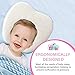 Little Baby Boo Super Soft Organic Head Shaping Pillow for Infants I Baby Pillow Memory Foam I Newborn Sleep Pillow I Flathead Pillow for Baby