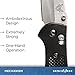 Benchmade 551 Griptilian Plain Drop-Point Satin Finish Knife (Black Nylon Handle)