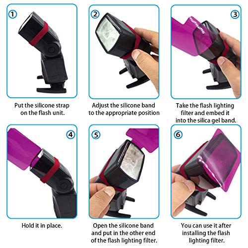 image for Zacro Universal Camera Flash Lighting Filter- 20 Pcs Transparent Filte
