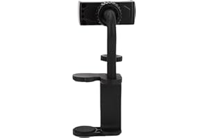 Eujgoov Versatile Phone Holder Adjustable Clamp Flexible Locating for Guitar Phone Stand for Classical Acoustic Electric Guit