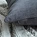 MIULEE Pack of 2, Velvet Soft Soild Decorative Square Throw Pillow Covers Set Cushion Case for Sofa Bedroom Car 20 x 20 Inch 50 x 50 cm