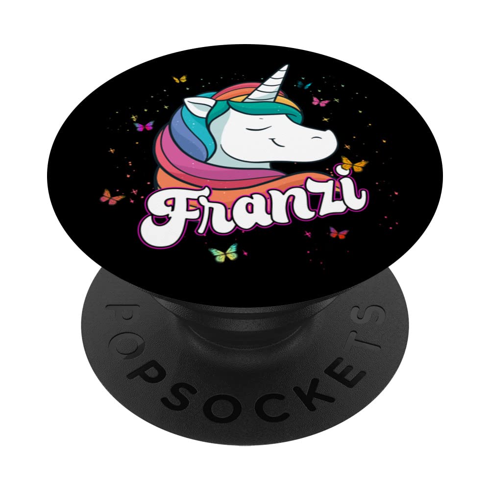 FRANZI - Adorable girl name with beautiful Unicorn PopSockets Swappable PopGrip