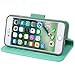 Arae Premium PU Leather Wallet Case with Kickstand and Flip Cover for iPhone 7/8 / SE 3rd Gen/SE 2020 4.7 inch - Green